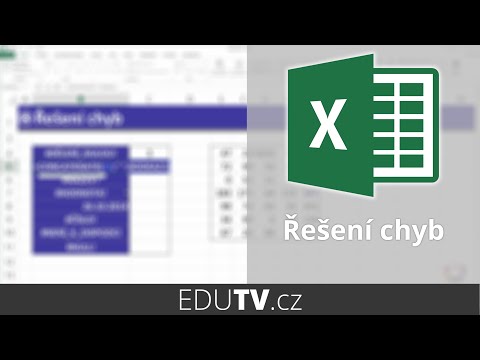 Řešení chyb ve vzorcích v Excelu | EduTV