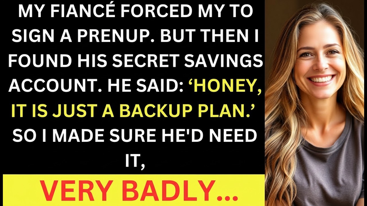 My Fiancé Forced Me to Signa PrenupThen IDiscovered HisSecretSavings Account CalledJust a BackupPlan