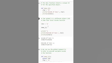 What Are Global and Local Variables in Python? #python #education #programming #pythons #shorts