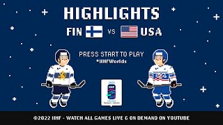 Highlights | Finland vs. USA | 2022 #IIHFWorlds