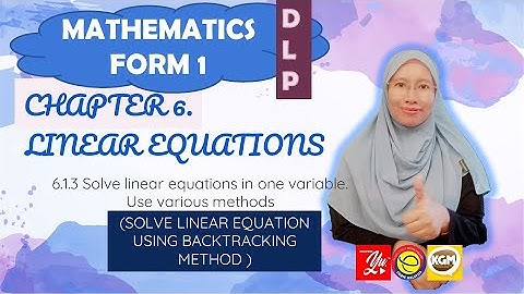 6.1.3 Solving Linear Equation in one variable (using Backtracking Method)