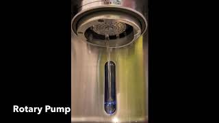 Flow comparison on Vibrating pump and Rotary Pump Breville dual boiler