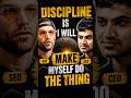 DISCIPLINE IS EVERYTHING 💪 | “I Will Make Myself Do It” 🔥 Mindset of Champions #Shorts #podcast