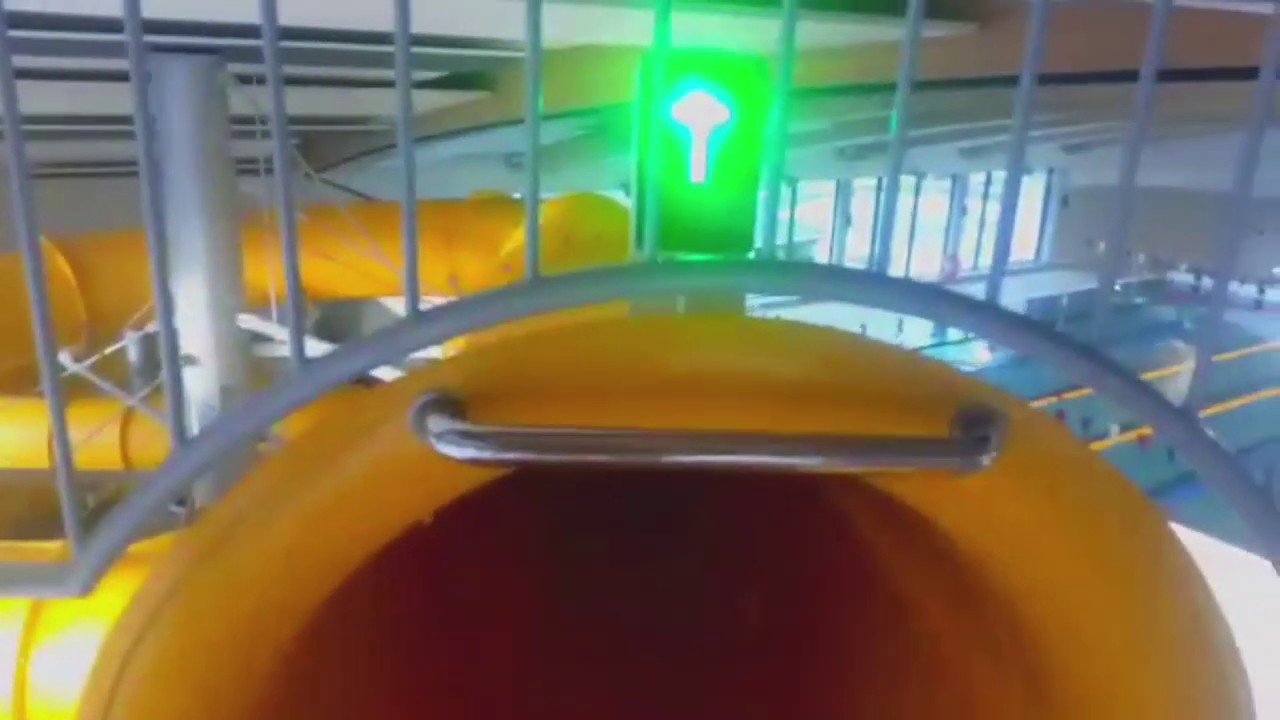 Orange Tube Water Slide  Aquapark Quarium in Kępno