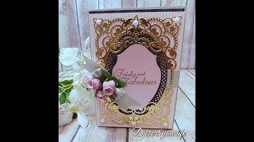 Elegant Card using Spellbinders Anabelle
