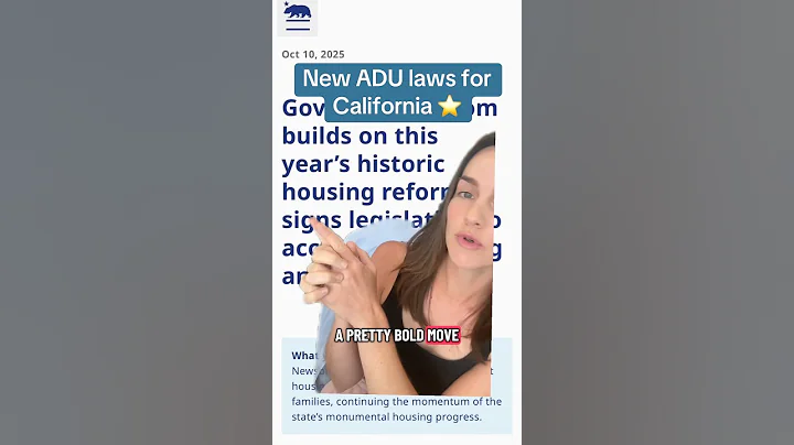 Starting Jan 1st 2026 there’s new regulation for ADU’s in California ✨#ADU #california #new #law