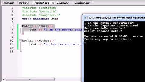 C++ Tutorials   54   Derived Class Constructors and Destructors