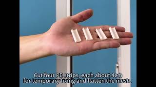 Installation of magnetic window screen