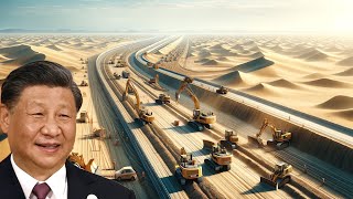China Turns Desert into Highway, Astonishing American Engineers