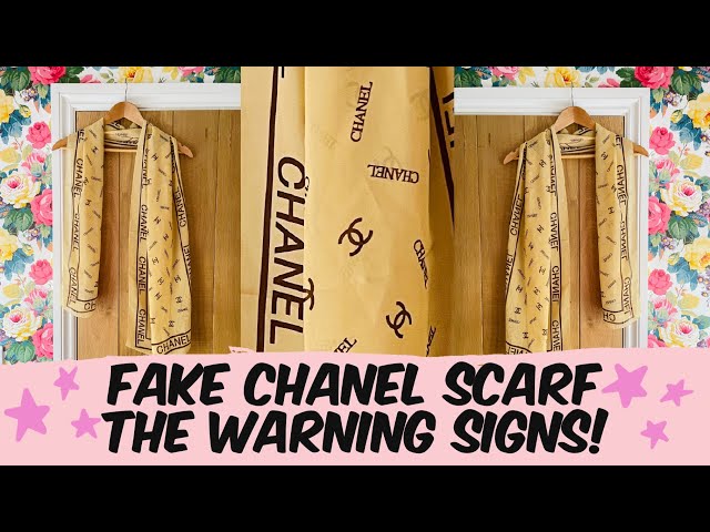 chanel scarf REAL OR FAKE! Quick side by side comparison 