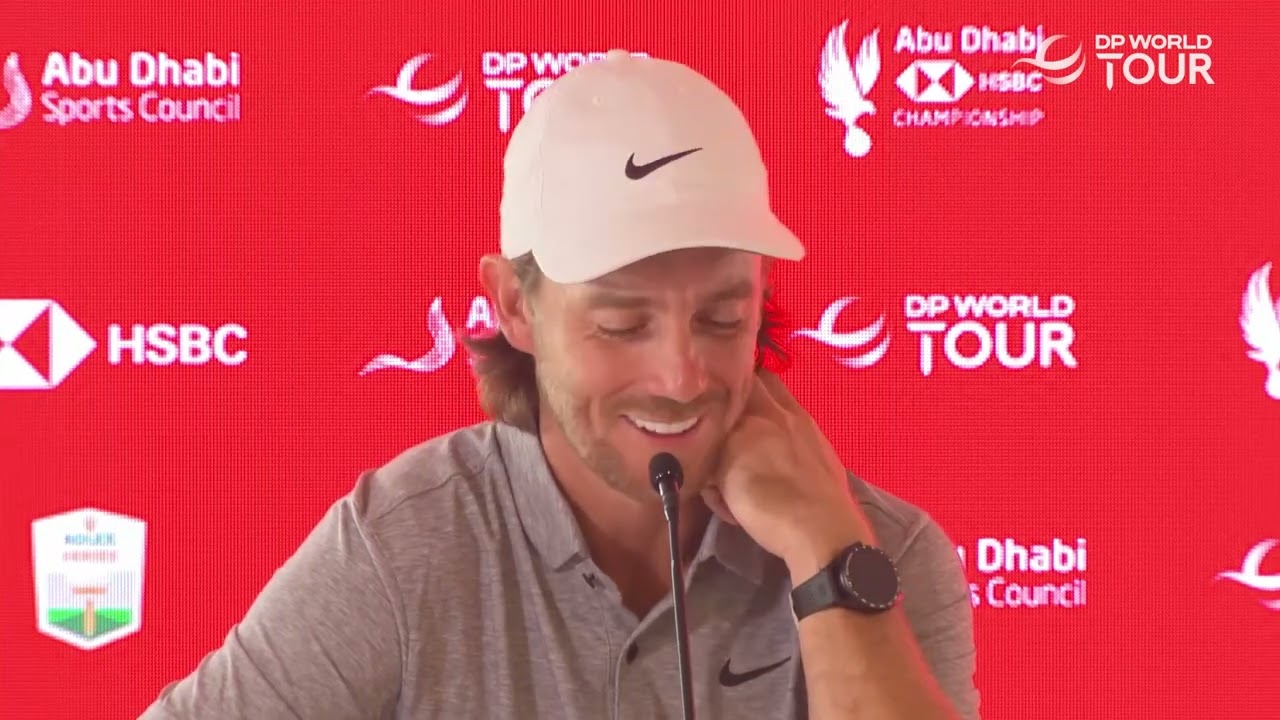 Tommy Fleetwood Preview Press Conference 2023 Abu Dhabi HSBC Championship © DP World Tour