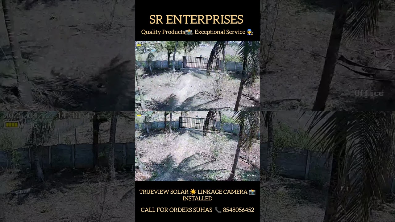 Installed the advanced Trueview Solar CCTV Camera – 24x7 surveillance with zero power worries.