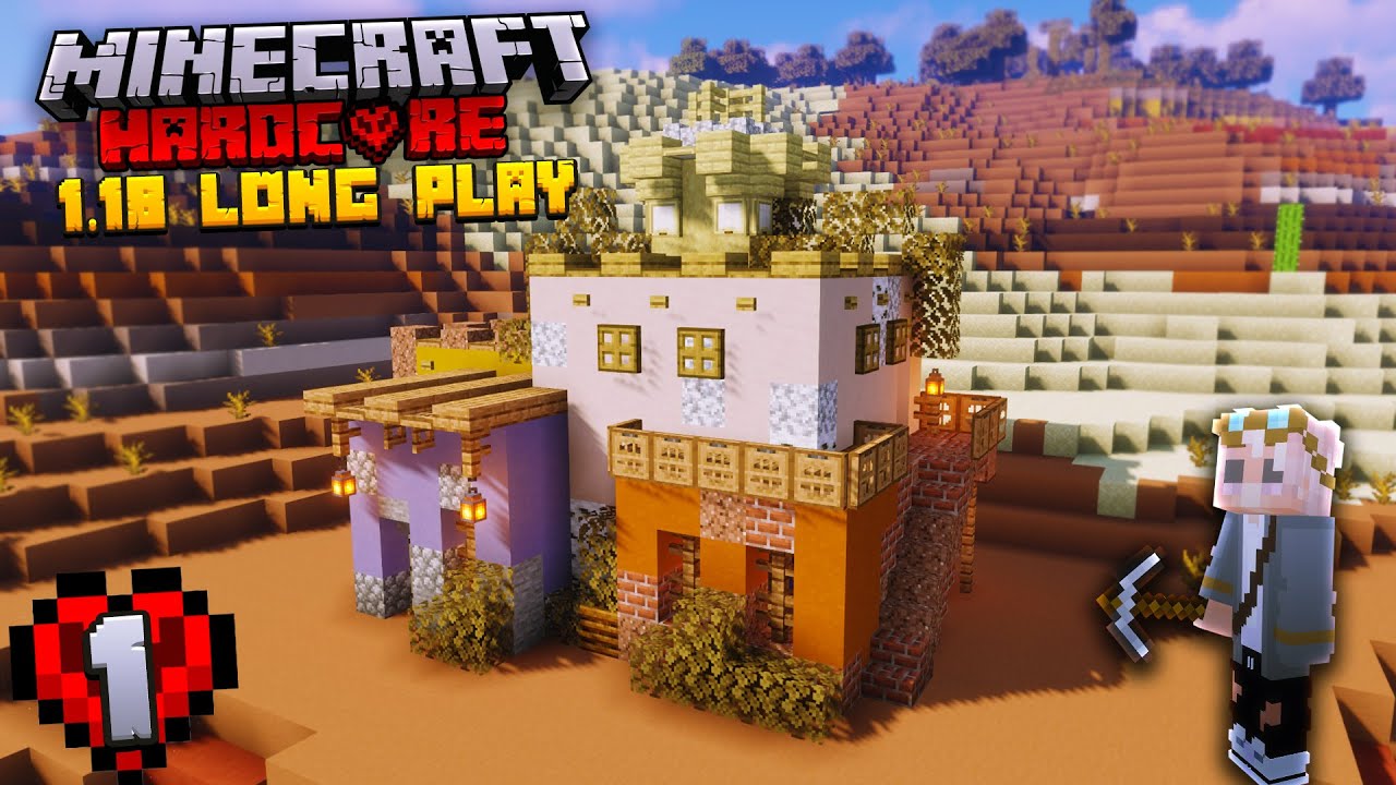 EPIC Mesa Starter House! | Minecraft 1.18 Hardcore Survival Long Play ...