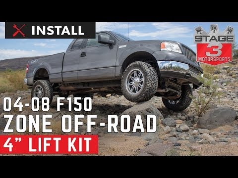 N3 Shocks fits 2004-2008 F150 4WD 54620 Rough Country 6 Lift Kit Knuckle Crossmember Suspension System