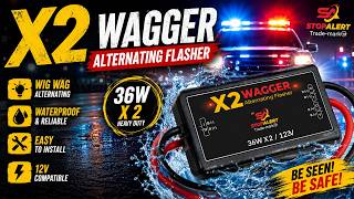 Stop-Alert X2 Wig Wagger Alternating Flasher | Waterproof Universal Emergency LED Strobe Controller