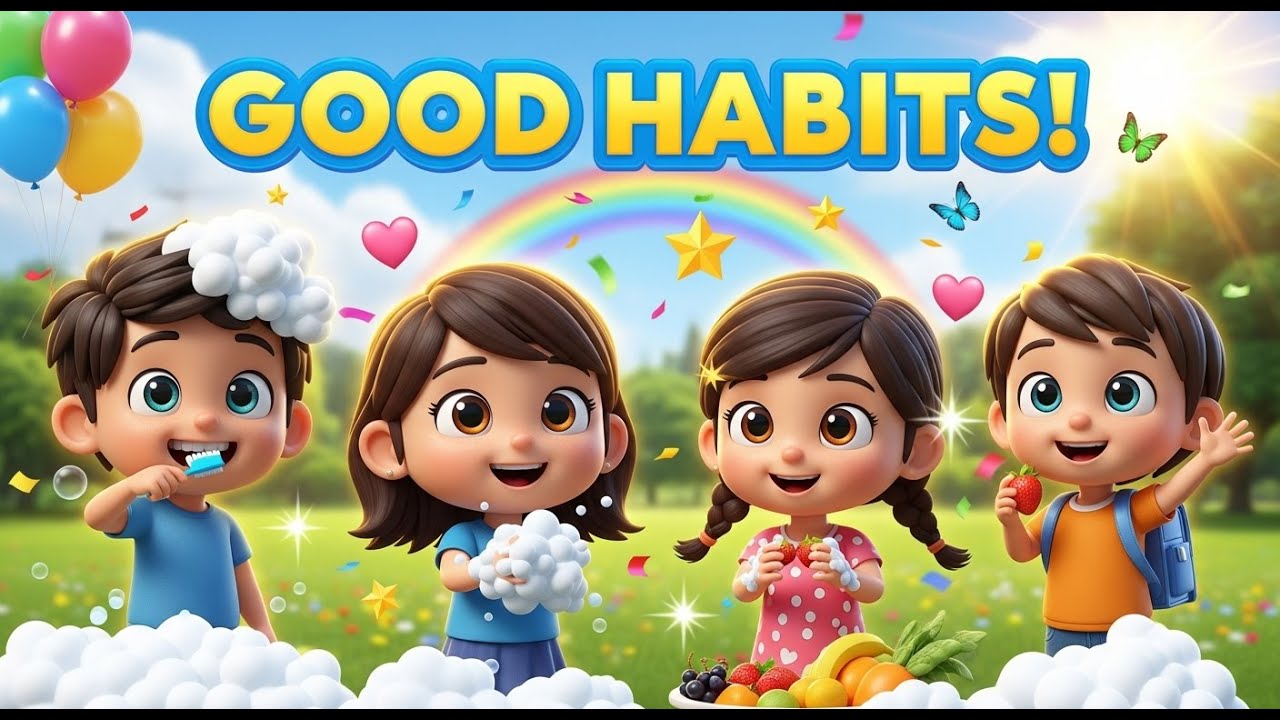 Good Habits Song for Kids | 3D Cartoon Learning & Fun | Smartsy Kids ...