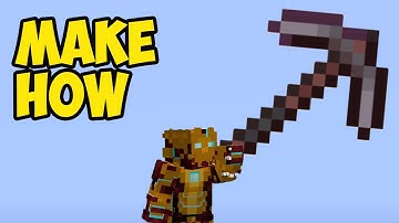Minecraft How to Make NETHERITE PICKAXE!