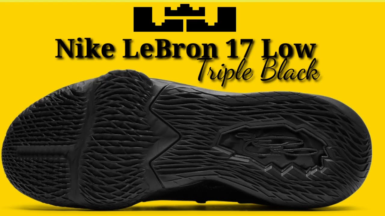 Nike LeBron 17 Low "triple black"