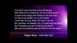 Viagra Boys - Into the Sun (Lyrics)