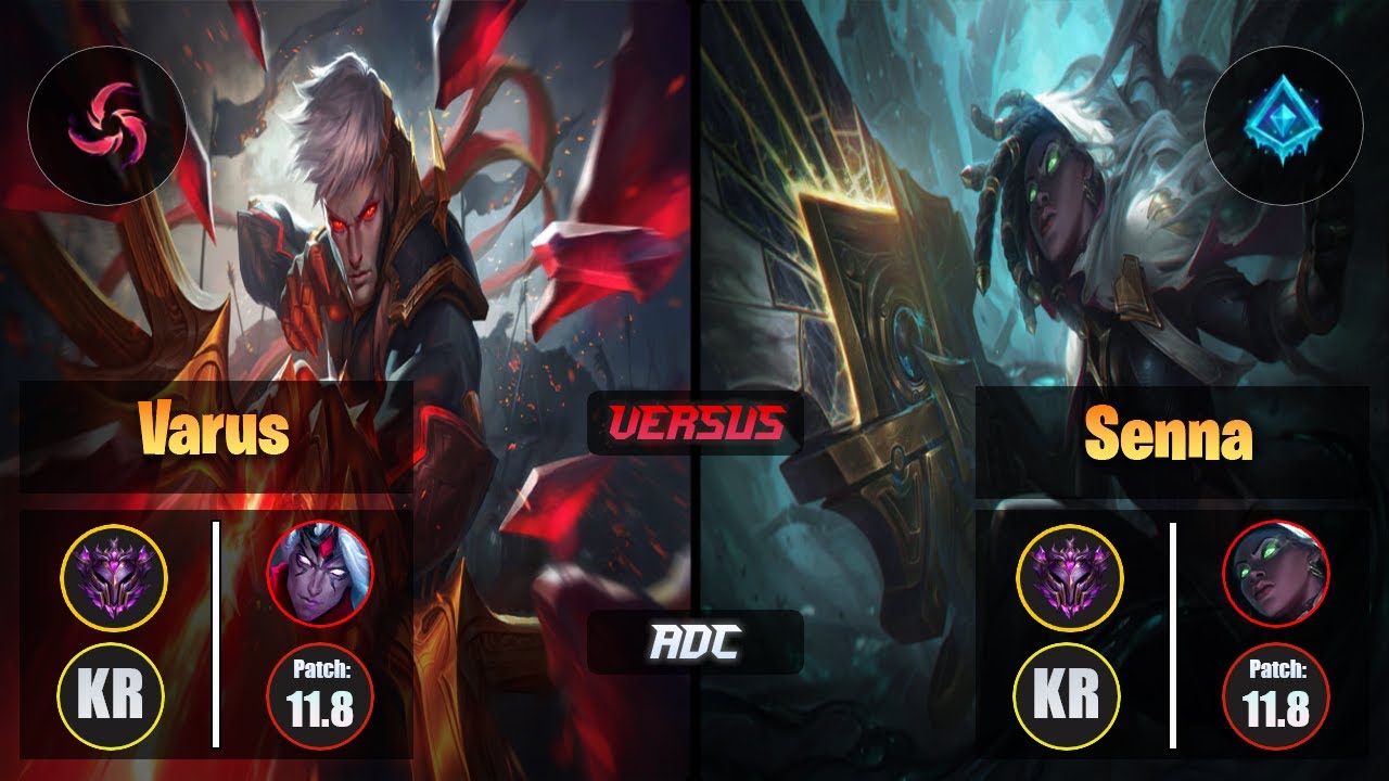 Master VARUS [Hail of Blades] (ADC) VS  SENNA - Master KR Patch 11.8