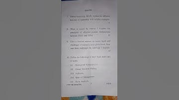 #Management Principles and application Feb-22 Cdlu Sirsa QPaper 3rdSem Link Comment Download