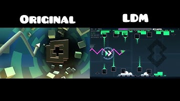 WHAT - By Spu7nix  / Original Vs. LDM / Side-By-Side Comparison (Geometry Dash 2.11)