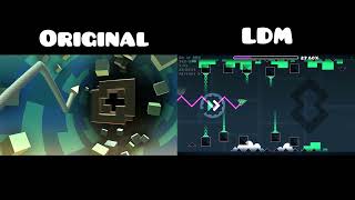 WHAT - By Spu7nix  / Original Vs. LDM / Side-By-Side Comparison (Geometry Dash 2.11)