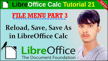 LibreOffice calc tutorial 21 file menu part 3 || in hindi || by dev || technical dev