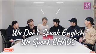Monsta X Being Chaotic In English Interviews