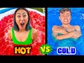 HOT VS. COLD POOL CHALLENGE!!