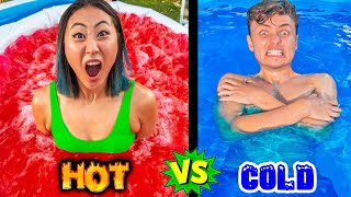 HOT VS. COLD POOL CHALLENGE!!