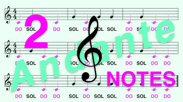 Treble (G) Clef, Do Re... (Ti): Learn to Read the DO and SOL Notes in 1 Minute (Andante, 2 Notes)