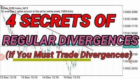 THE ONLY 4 RULES & SECRETS OF REGULAR DIVERGENCE