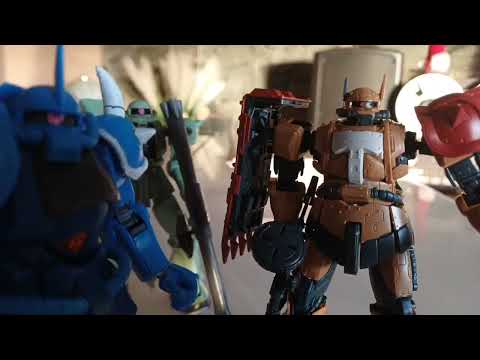 Gundam stop motion test 4:first scene 