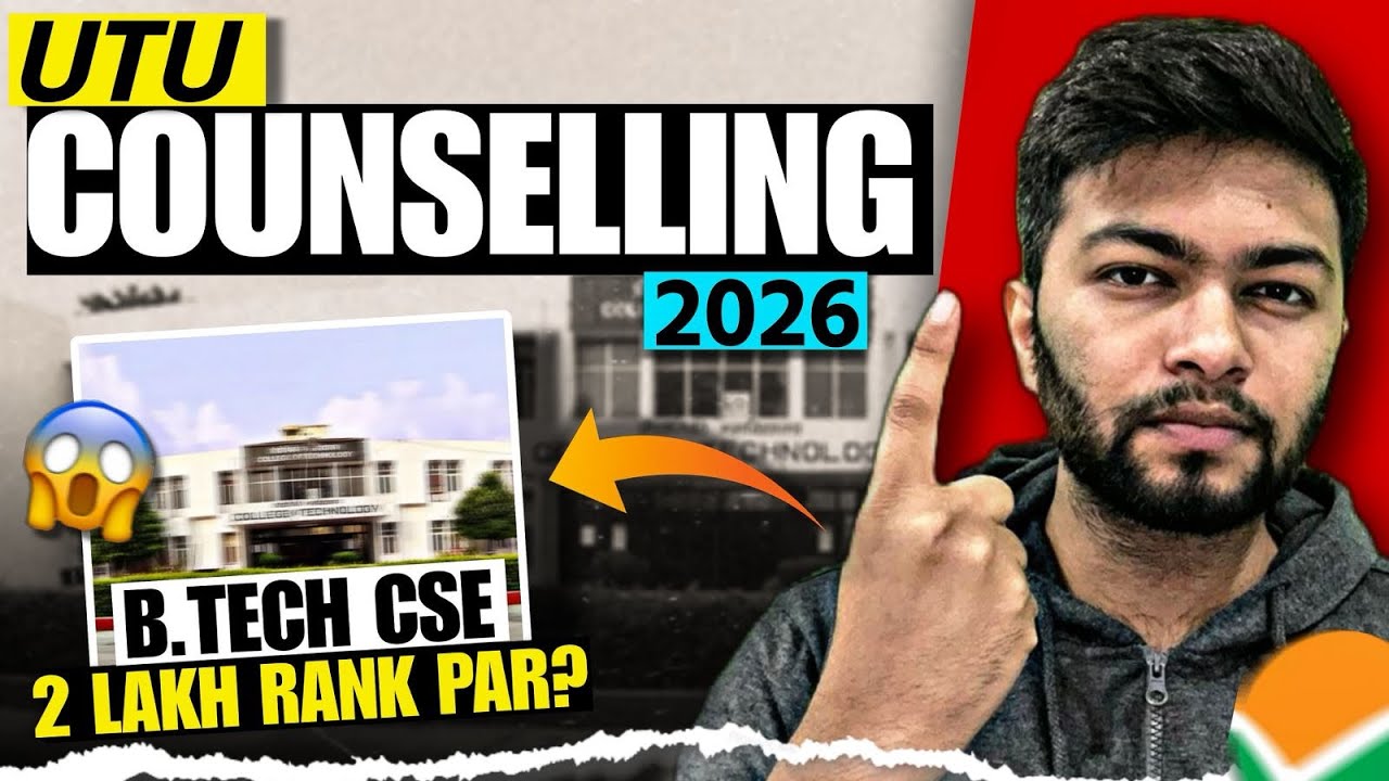 UTU Counselling 2026 Full Procedure🚨 | Pantnagar B-Tech Cutoffs✅ | Uttarakhand Govt Colleges 🔥