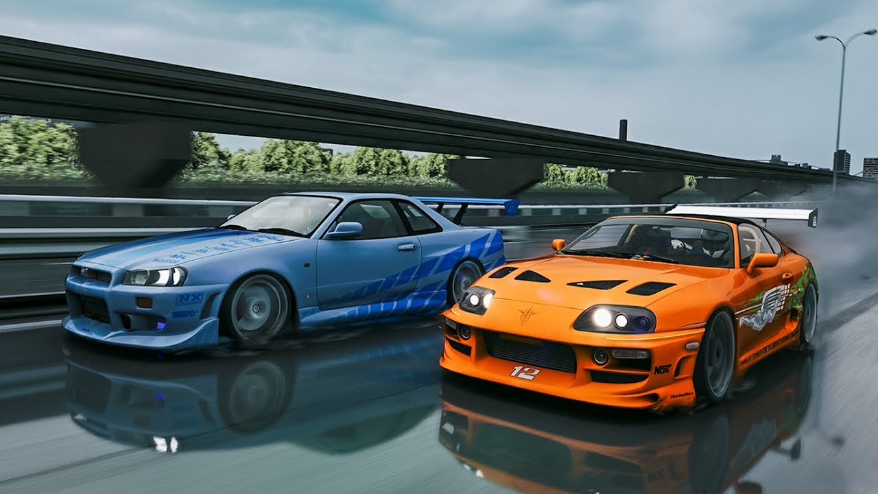 Paul Walker Fast & Furious Supra and R34 GTR l Assetto Corsa Ultra ...