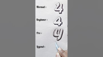 Which one is your favorite? #shorts #prakashkumarart #3ddrawing #numbers