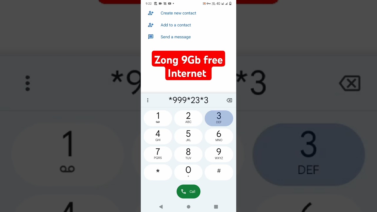 Zong 9Gb free Internet 