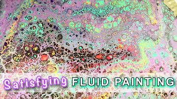 Fluid Pouring Cell Painting - No Mediums ONLY WATER - Not a Tutorial