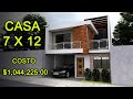 PLANO DE CASA  DE 7 X 12 M / HOUSE PLAN 7 X 12 / RUMAH 7 X 12