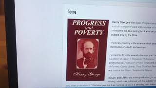 Progress and Poverty by HENRY GEORGE,