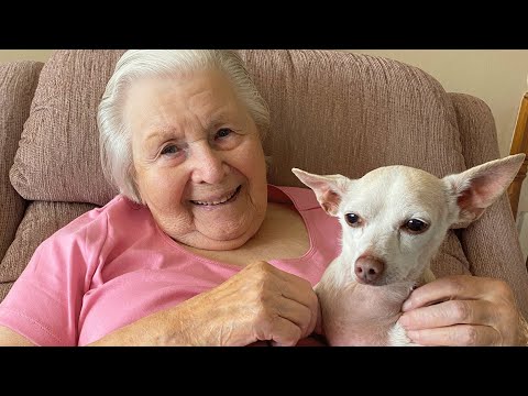 100-year-old woman adopts a senior dog. Now they are inseparable.