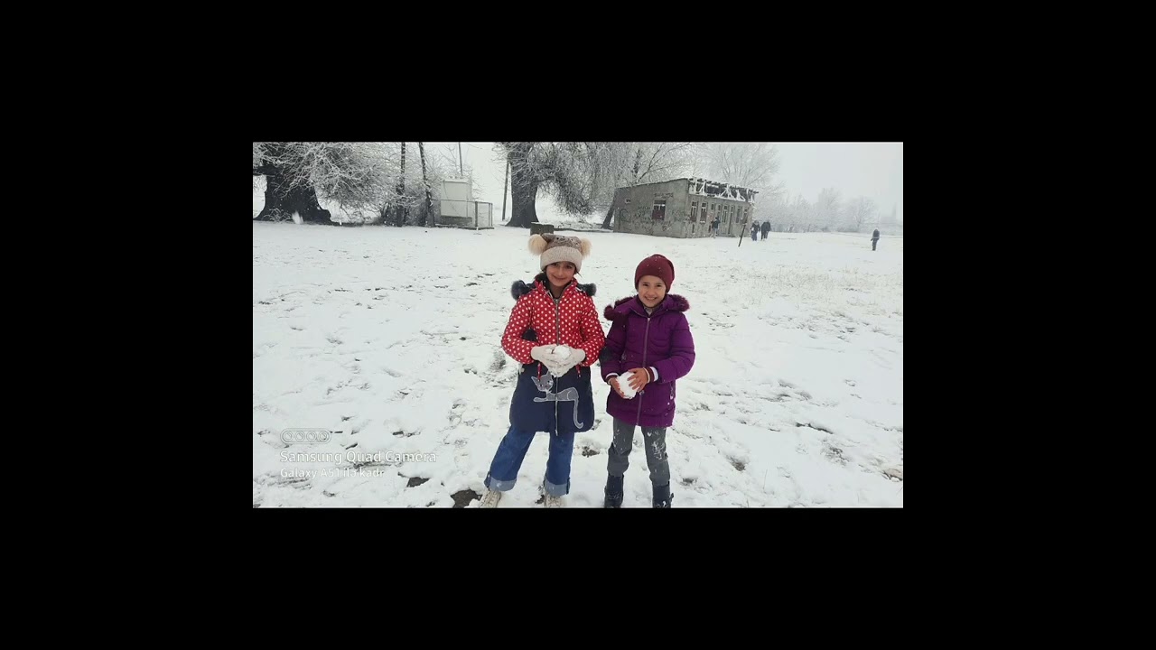 #Qaraxanlı#Uşaqların ilk qar sevinci