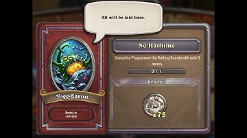 Yogg-Saron Event Task 1: No Halftime (Plaguemaw with 3 mercs) - F2P Guide - Hearthstone Mercenaries