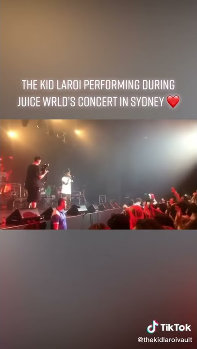 The Kid LAROI performing during juice wrld concert in Sydney!?