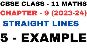 5 Example l Chapter 9 l Straight Lines l example5 solution l Class 11th Maths l NEW NCERT 2023-24