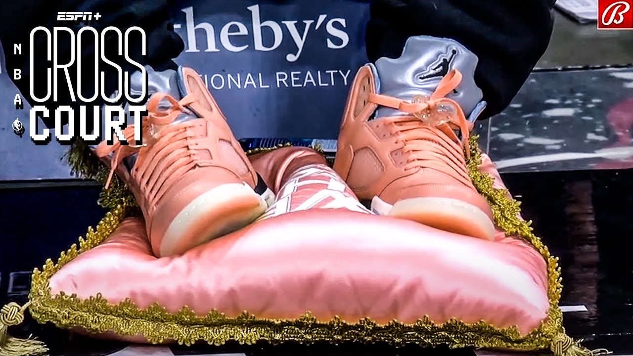 DJ Khaled's shoes are so 🔥 that he needs a pillow?! 👀