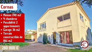 Maison de 140 m2 (possibilité de 2 appartements) à Cornas