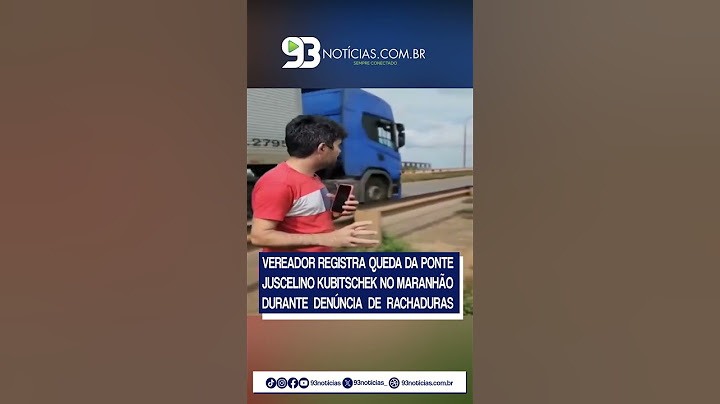 Vereador Registra Queda da Ponte Juscelino Kubitschek Durante Denúncia de Rachaduras