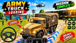 Army Truck Loading Game 🚚 | Military Cargo Truck Driving Gameplay | Indian Army Truck Simulator screenshot 3